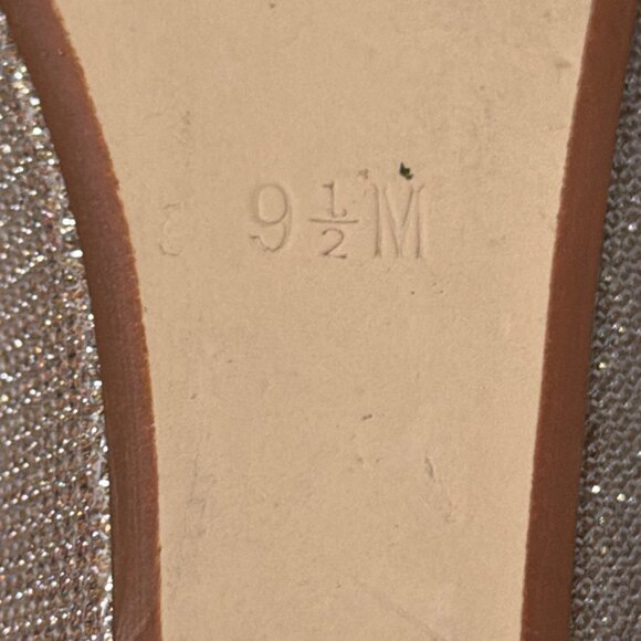 Benjamin Walk Sandals Womens 9.5M Gold Rhinestone Wedge Bridal Cocktail Holiday - Picture 6 of 15